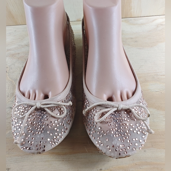 Zara Shoes - ZARA WOMEN SPRING/ SUMMER SHINY MESH BALLET FLATS WITH BOW WOMEN SIZE